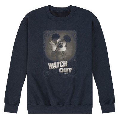 Men's - Disney - Mickey Mouse Halloween Watch Out Graphic Fleece Sweatshirt
