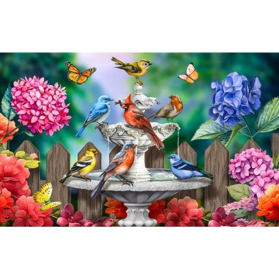 Briarwood Lane Spring Doormat 30x18 Indoor Outdoor Spring Bath Birds For Spring Doormat