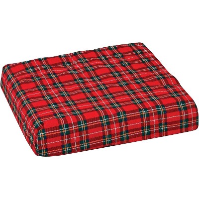 DMI Foam Wheelchair and Seat Cushion - Office Chair Cushion - Support Cushion Chairs Pad, Helps with Sciatica Pain Relief, Plaid Cover, 16 x 18 x 4