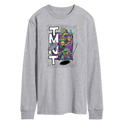 Men's - Teenage Mutant Ninja Turtles - Donatello, Raphael, Leonardo, & Michelangelo Long Sleeve Graphic T-Shirt