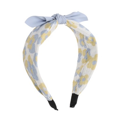 Unique Bargains Girl's Elegant Flower Pattern Headbands 6.30"x4.72"x2.05" Blue 1 Pc