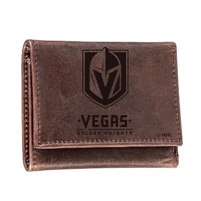 Evergreen Vegas Golden Knights Crazy Horse Collection Tri-Fold Wallet