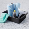Utility Pan - Brightroom™: Black Polypropylene Universal Storage Bin, 4.37 Volume, 18.3" W x 14.88" D x 5.27" H - 2 of 3