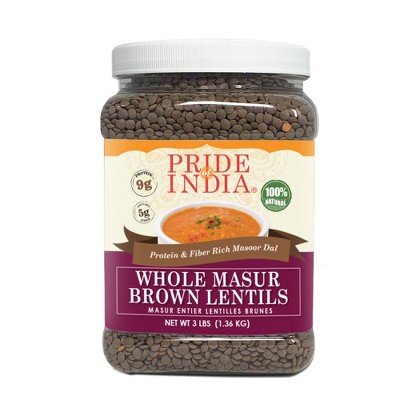 PRIDE OF INDIA Whole Brown Crimson Lentils