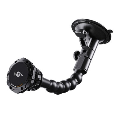 ToughTested® 15-Watt Python Wireless-Charge MagTough Glass Mount in Black