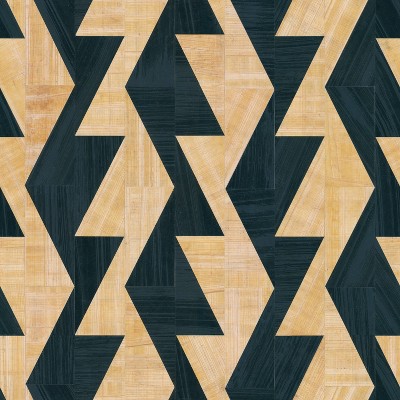 Tempaper & Co. Aztec Geo Removable Peel and Stick Peel and Wallpaper, Tiger Stripe, 28 sq ft: Geometric Vinyl, Self-Adhesive