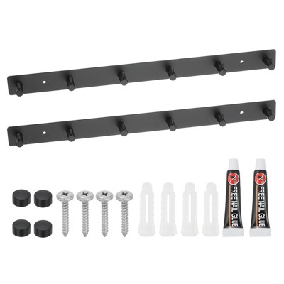Unique Bargains Metal Waterproof Rustproof Round Multi-hook Chamfer Coat Hook
