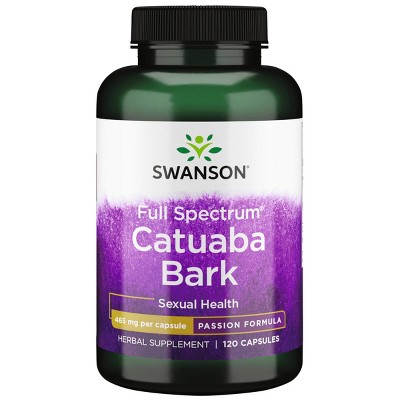 Swanson Herbal Supplements Full Spectrum Catuaba Bark 465 mg 120 Caps