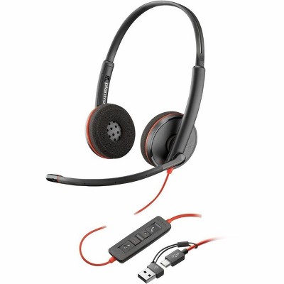 Hewlett Packard Blackwire 3220 Stereo USB-C Headset, Model 8X228AA.