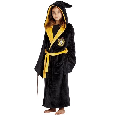 Harry Potter Hogwarts Houses Girl's Fleece Robe Pajama Lounge