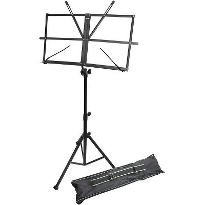 RockJam Portable Music Stand with Carrying Bag  Folding Sheet Music Stand with Adjustable Height & Angle