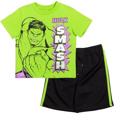 Marvel T-Shirt and Mesh Shorts Outfit Set Little Kid to Big Kid