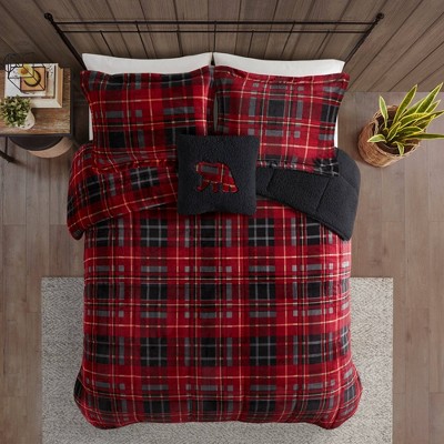 Woolrich Alton Plush to Faux Shearling Down Alternative Comforter Set