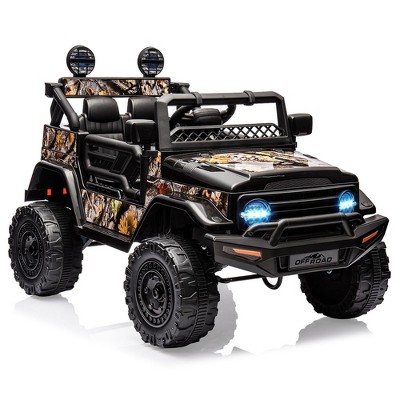 Electric Car for Kids, 12V Ride on Truck Car with Remote Control Spring Suspension