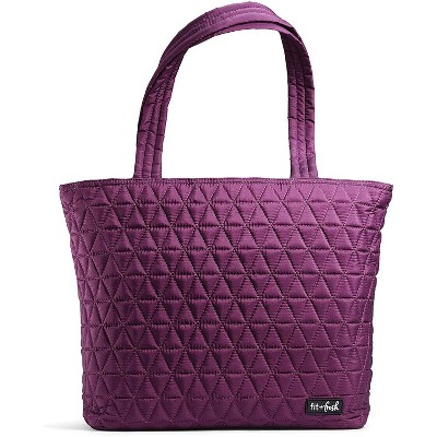 Fit & Fresh Metro Quilted Tote with Lunch Compartment