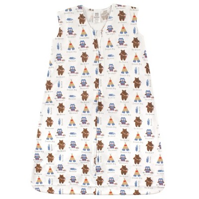 Luvable Friends Baby Boys Sleeveless Jersey Cotton Sleeping Bag, Sack, Blanket, Be Brave Jersey