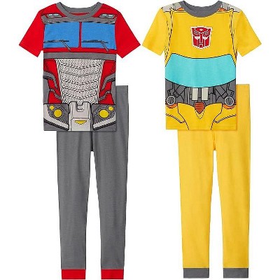 Transformers Little/Big Boy's Costume 4-Piece Cotton Pajama Sets