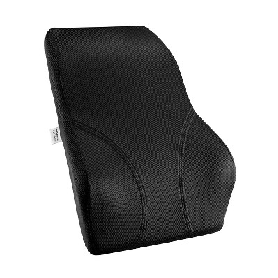 Mount-It! Lumbar Support Pillow, Ergo Collection Full Back Support for Office, Gaming Chair, Memory Foam Filling, Relief Back Pain Improve Posture
