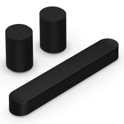 Sonos Surround Set with Beam (Gen 2) Soundbar and Pair of Era 100 Wireless Smart Speaker