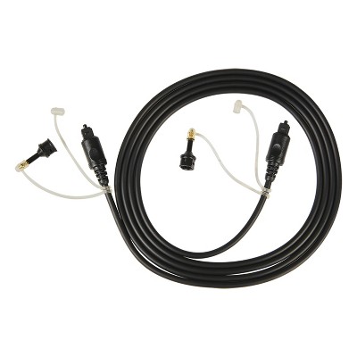 RCA Digital Optical Cable with Two 3.5-mm Adapters, 6 Ft., Black
