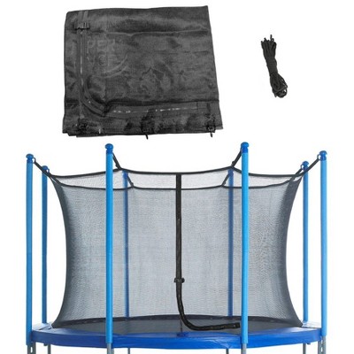 Machrus Upper Bounce Trampoline Safety Enclosure Net for Straight Poles - Installs Inside of Frame - NET ONLY