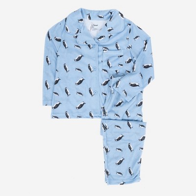 Leveret Kids Two Piece Button Down Pajamas