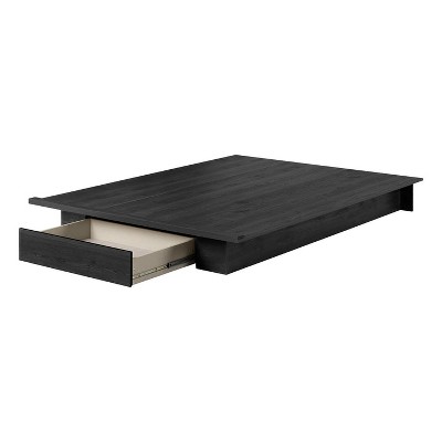 HomeStockWeathered Oak Holland Platform Bed Contemporary Style 137
