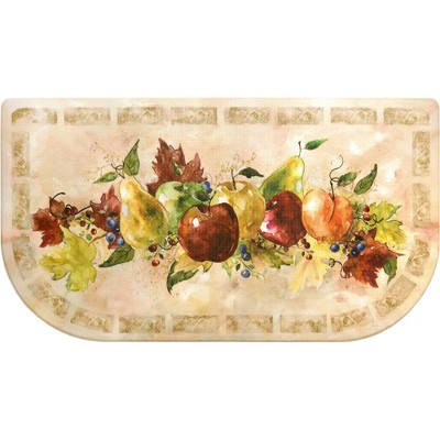36" x 20" PVC Fruit Slice Anti-Fatigue Kitchen Floor Mat - J&V Textiles: Indoor/Outdoor Medium Pile Rug, Hand Washable