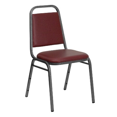 Emma and Oliver Trapezoidal Back Stacking Banquet Dining Chair - 1.5" Thick Seat