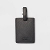 Luggage Tag Black - Open Story™: Adjustable Pebble Pattern Accessory - 3 of 3