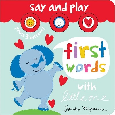 First Words with Little One - (Welcome Little One Baby Gift Collection) by  Sandra Magsamen (Board Book)