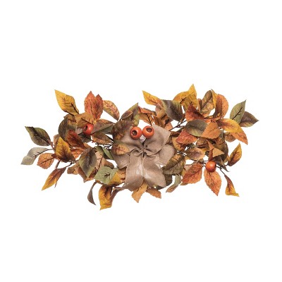 Transpac 24 in Multicolor Harvest Leaves Swag Fall Decor Artificial Nylon Floral Arrangement