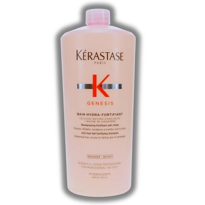 Kerastase Genesis Bain Hydra-Fortifiant Anti-Hair Fall Fortifying Shampoo (34.0 oz XXL) Anti-Breakage & Strengthening | Fine or Oily Hair .