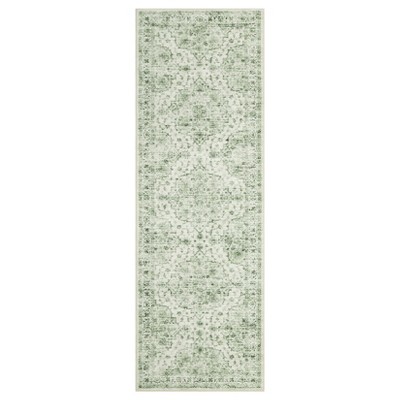 Washable Floral Living Room Rugs, Retro Accent Farmhouse Carpet for Bedroom, Soft Non Slip Large Floor Rugs for Dining Room Office