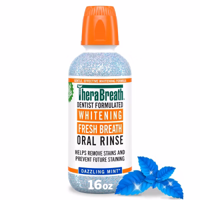 TheraBreath Whitening Mint Mouthwash - Dazzling Mint