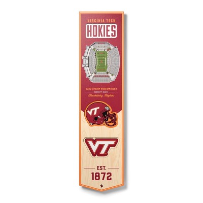 8" X 32" NCAA Virginia Tech Hokies 3D StadiumView Banner