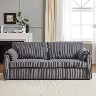 Whisen Corduroy Sleeper Sofa Bed & Recliner Sofa, Multi-Functional Pull Out Futon