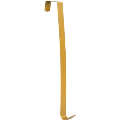 Northlight 14" Matte Gold Over the Door Christmas Iron Wreath Hanger
