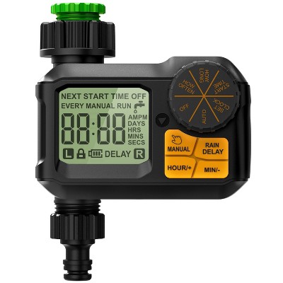Garnen Sprinkler Timer Outdoor, Digital Water Timer For Garden, Hose Timer, 1min-7Days Programmable Water Frequency and Rain Delay Irrigation for Yard