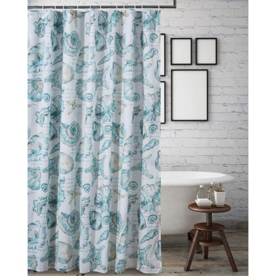 Greenland Home Fashions 1709GSHW Cruz White Shower Curtain, 72x72 Inches