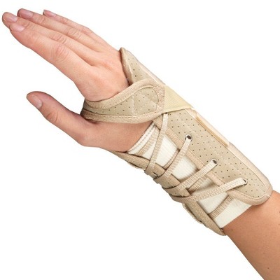OTC Wrist Brace, Soft-Fit, Suede Finish, Beige, Right