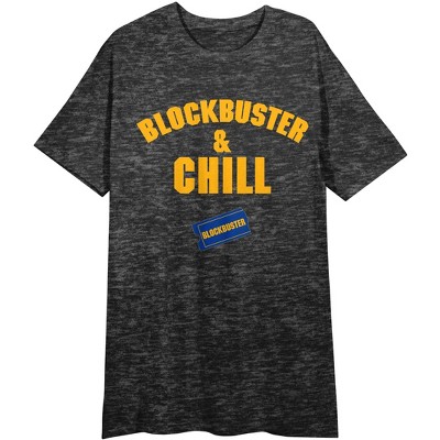 Blockbuster & Chill Women's Charcoal Gray Sleep Shirt