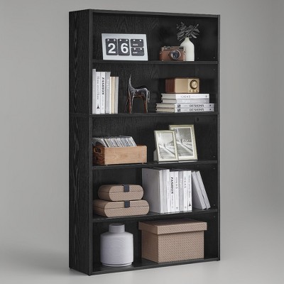 5/6/Tier Bookshelf, Open Bookcase with Adjustable Storage Shelves, Floor Standing Storage Display Shelf, Wood, for Bedroom, Office, Living Room