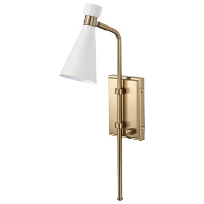 Nuvo Lighting Prospect 1 - Light Sconce in  Matte White/Burnished Brass