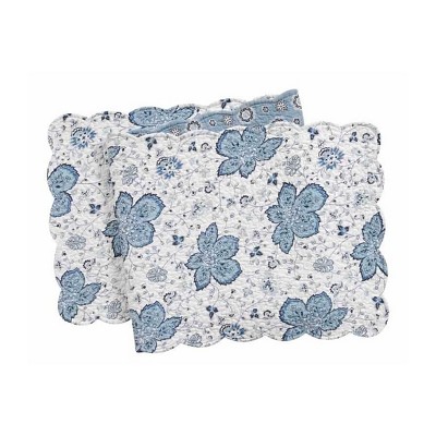 C&F Home Colonial Williamsburg Chesapeake Bay Scalloped Cotton Machine Washable Table Runner 14" x 70"