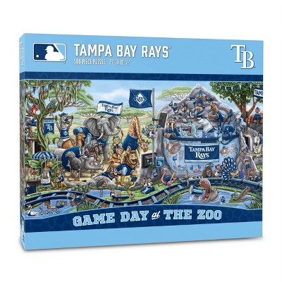 MLB Tampa Bay Rays Game Day at the Zoo Jigsaw Puzzle - 500pc: Animals & Sports Theme