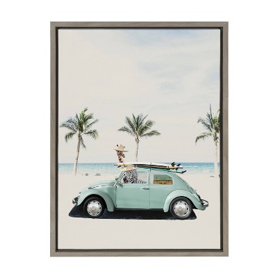 Kate & Laurel All Things Decor 18"x24" Sylvie Summer Adventures Framed Canvas
