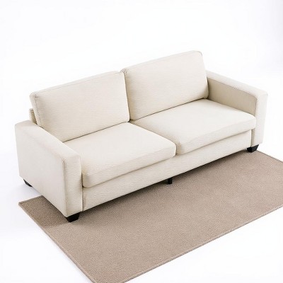 Corduroy Loveseat Sofa for Living Room,Spacious 3-Seater Couches with Deep Seats&Wide Armrest&Removable Cushion
