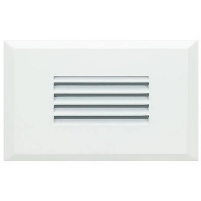 American Lighting Starn 5 1/4"W Black/White Horizontal Louver LED Step Light