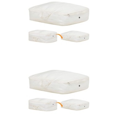 REGALWOVEN Foldable Organizing Clothing Storage Bags with Handle 2 Pcs